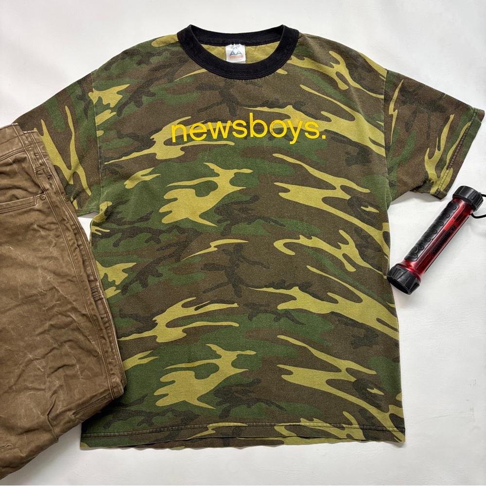 Newsboys Vintage Camo Short Sleeve T-shirt Unisex